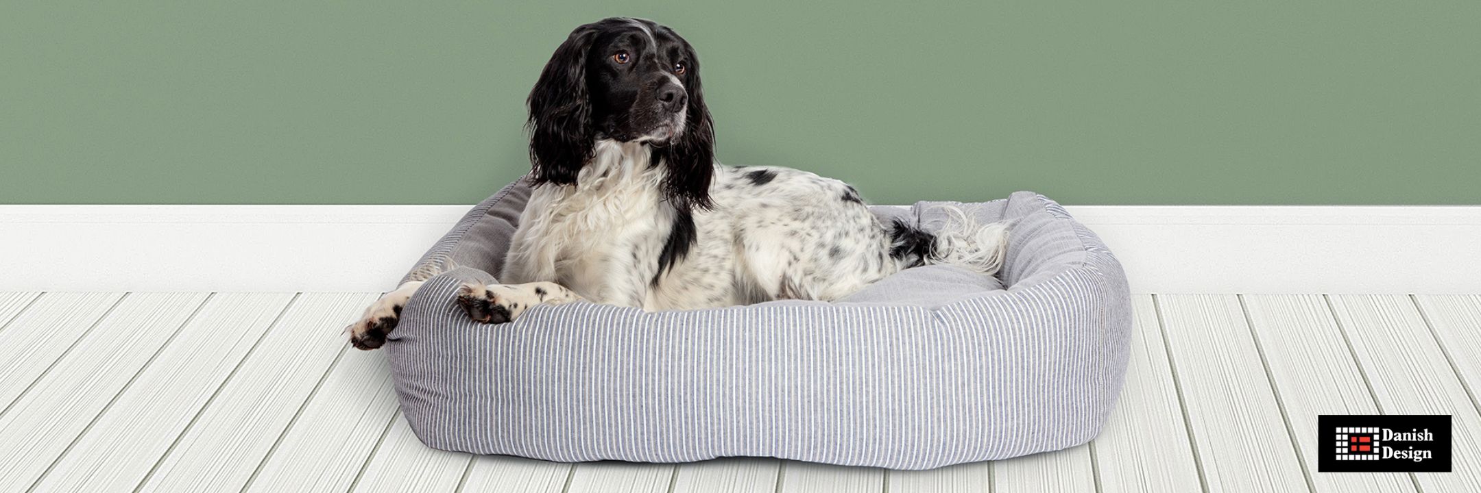 Danish design maritime dog bed clearance