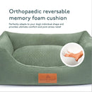 Baker & Bray Eco Luxe Orthopaedic Luxury Dog Bed - Sage Green