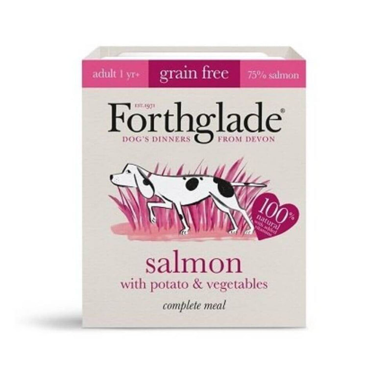 Forthglade Complete Grain Free Salmon Adult Dog Food 18 x 395g - Percys Pet Products