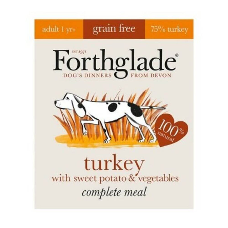 Forthglade Complete Grain Free Turkey Dog Food 18 x 395g - Percys Pet Products