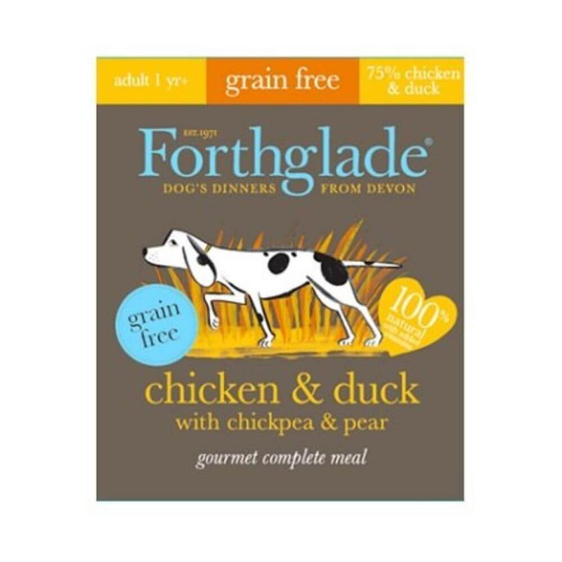 Forthglade Gourmet Grain Free Chicken & Duck Adult Dog Food 7 x 395g - Percys Pet Products