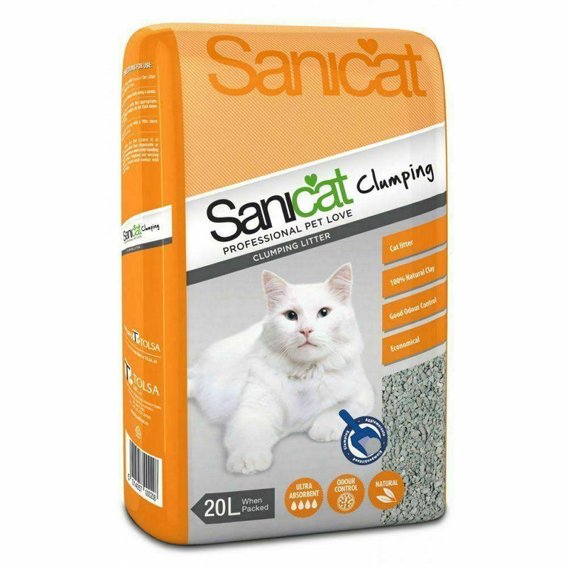 Sanicat Clumping Cat Litter - 20L - Percys Pet Products