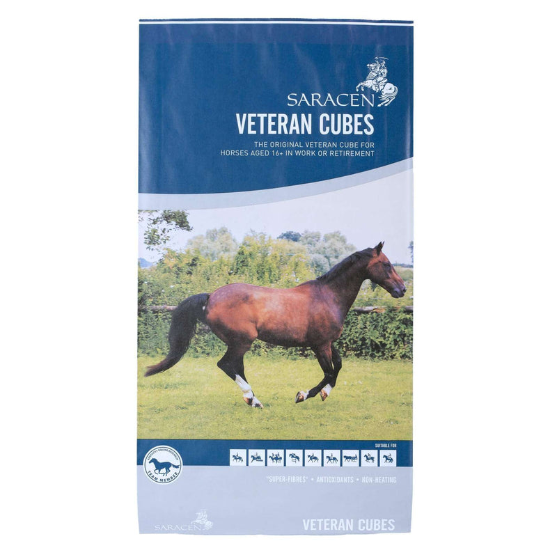 Saracen Veteran Cubes Horse Feed 20kg - Percys Pet Products
