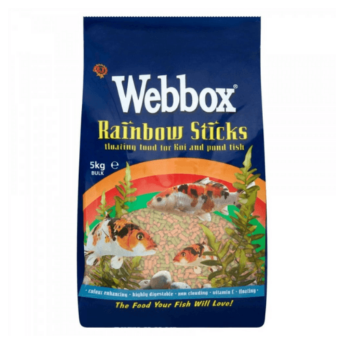 Webbox Fish Rainbow Pond Sticks 5kg - Percys Pet Products