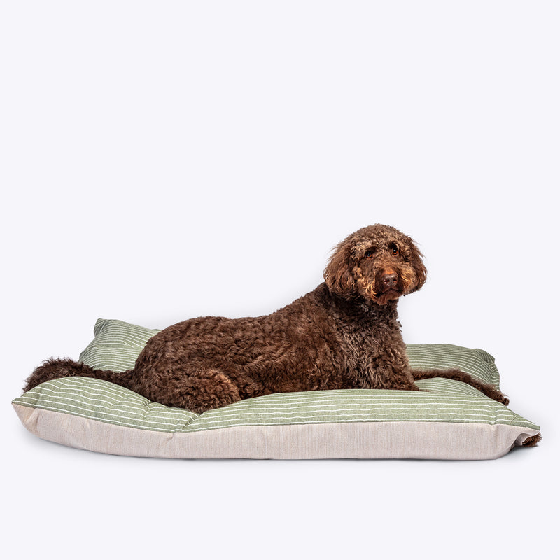 Buy Danish Design Rustic Stripes Sage Deep Duvet Dog Bed - Percys Pet Products
