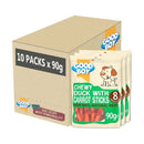 Good Boy Chewy Dog Treats Duck with Carrot Sticks 90g x 10 Packs