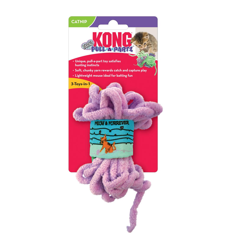 KONG Pull-A-Partz Yarnz Cat Toy - Percys Pet Products