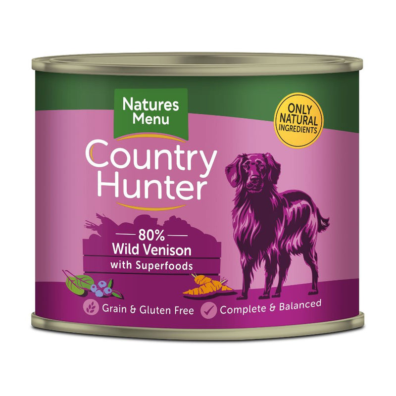 Natures Menu Country Hunter Venison & Blueberries 6 x 600g