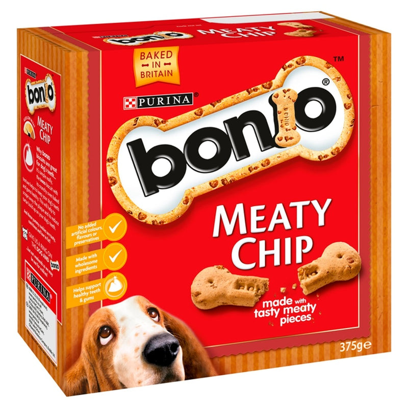 Bonio Meaty Chip Dog Biscuits 375g x 5 Packs | Percys Pet Products