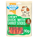 Good Boy Chewy Dog Treats Duck with Carrot Sticks 90g x 10 Packs