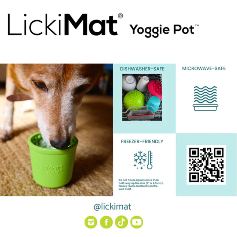 LickiMat Yoggie Pot Boredom Buster Feeder for Dogs - Percys Pet Products