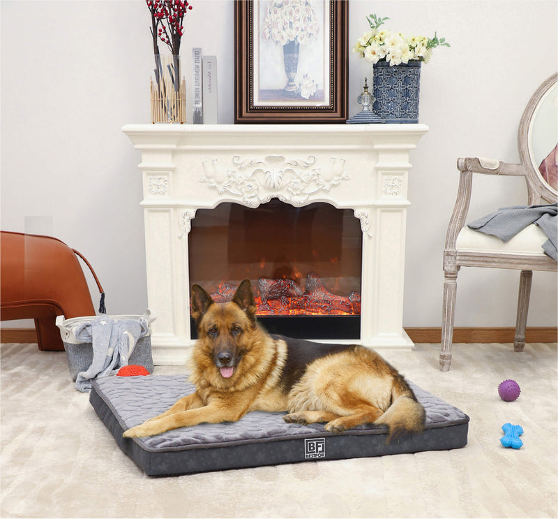 Bestfor Dog Bed with Charcoal Infused Eggcrate Memory Foam