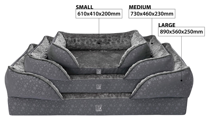 Orthopedic Dog Sofa Bed with Bamboo & Charcoal Infused Memory Foam | Percys Pet Products