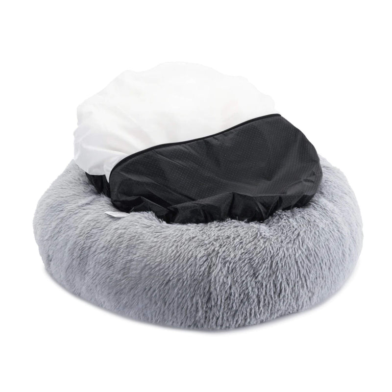 Baker & Bray Calming Donut Dog Bed - Light Grey