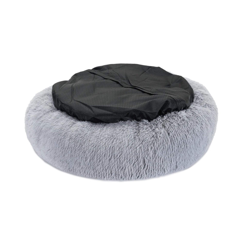 Baker & Bray Calming Donut Dog Bed - Light Grey