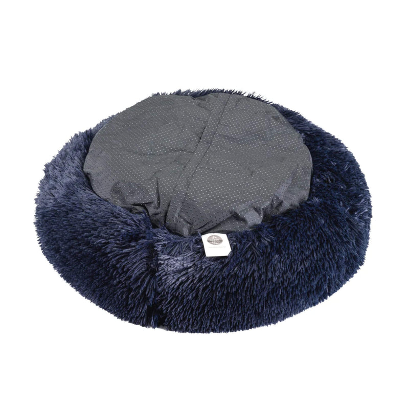 Baker & Bray Calming Donut Dog Bed - Navy Blue