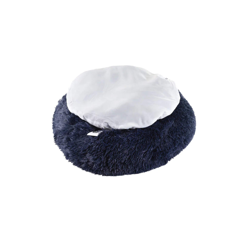 Baker & Bray Calming Donut Dog Bed - Navy Blue