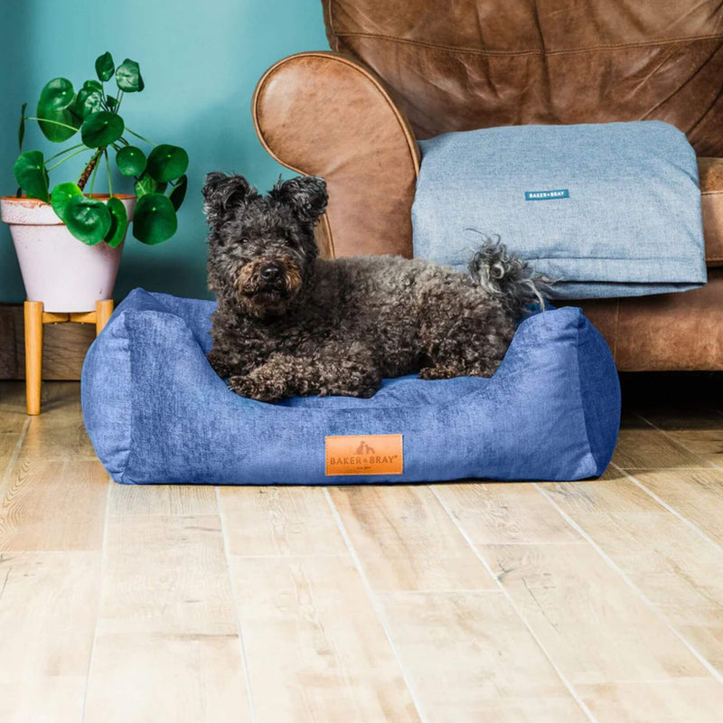 Baker & Bray Eco Luxe Orthopaedic Luxury Dog Bed - Regal Blue