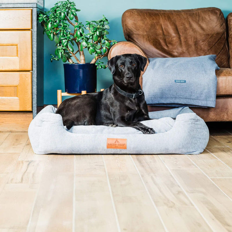 Baker & Bray Eco Luxe Orthopaedic Luxury Dog Bed - Stone Grey