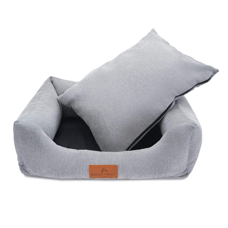 Baker & Bray Eco Luxe Orthopaedic Luxury Dog Bed - Stone Grey