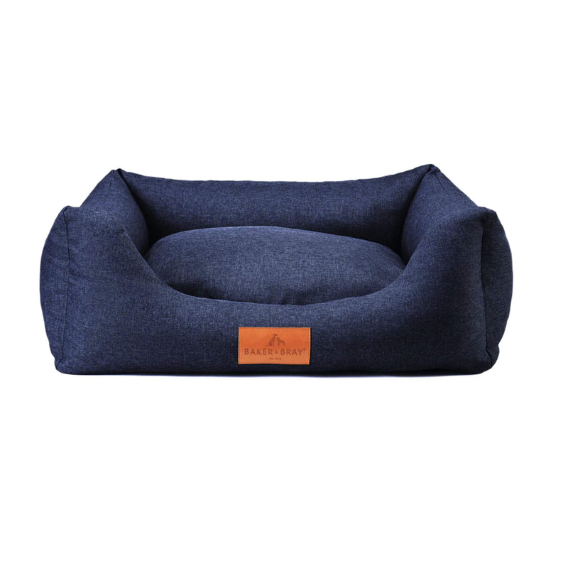 Baker & Bray Eco Luxe Orthopaedic Luxury Dog Bed - Navy Blue