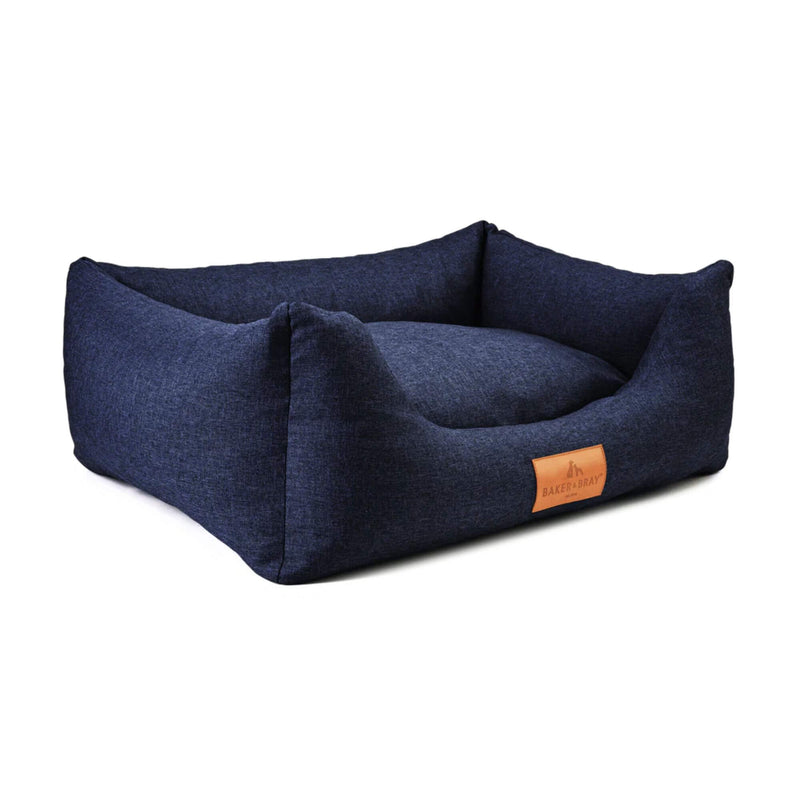 Baker & Bray Eco Luxe Orthopaedic Luxury Dog Bed - Navy Blue