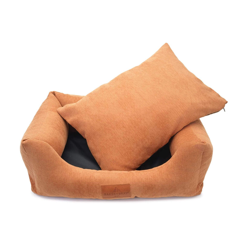 Baker & Bray Eco Luxe Orthopaedic Luxury Dog Bed - Peach Fuzz