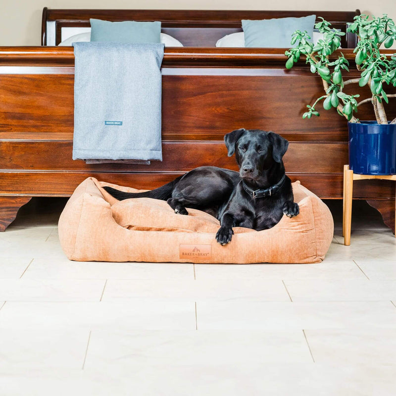 Baker & Bray Eco Luxe Orthopaedic Luxury Dog Bed - Peach Fuzz