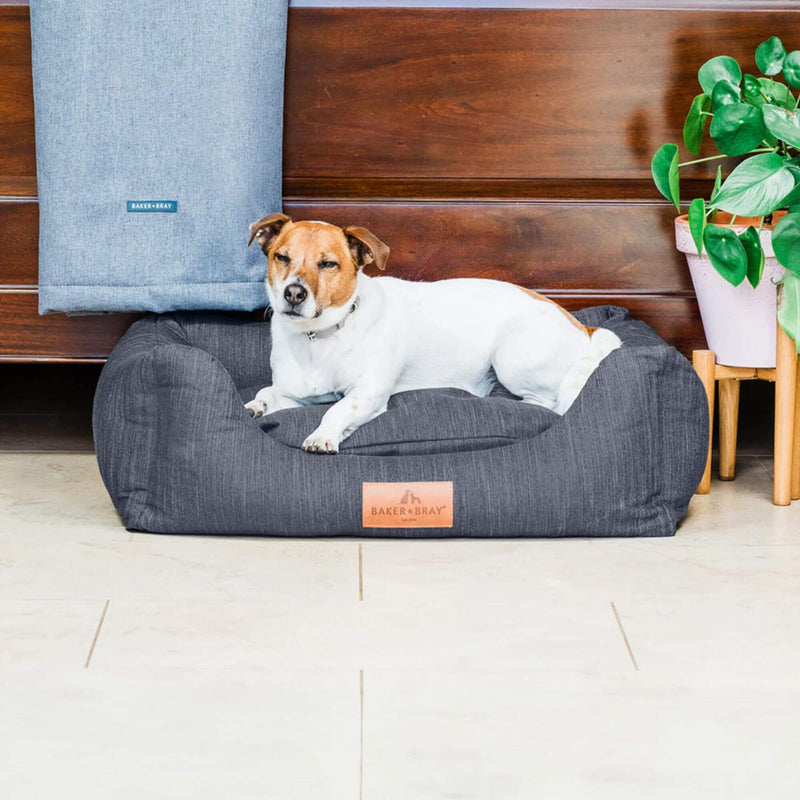 Baker & Bray Eco Luxe Orthopaedic Luxury Dog Bed - Slate Grey