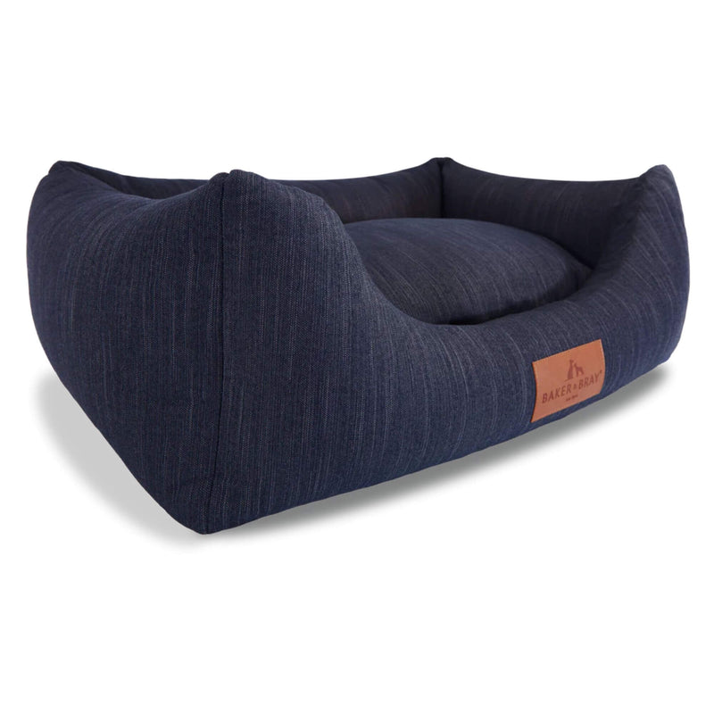 Baker & Bray Eco Comfort Orthopaedic Luxury Dog Bed - Navy Blue