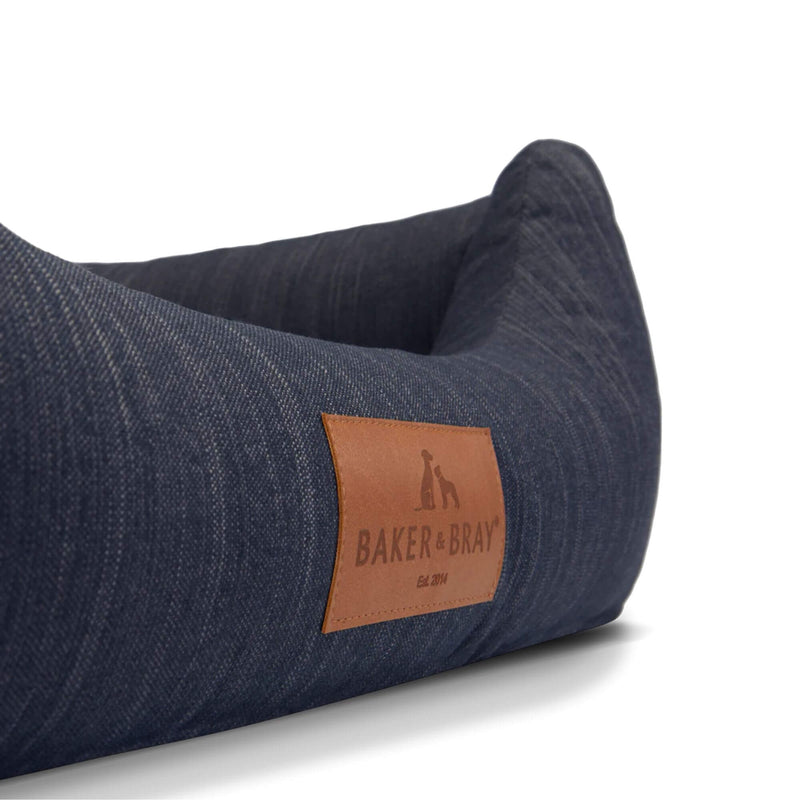 Baker & Bray Eco Comfort Orthopaedic Luxury Dog Bed - Navy Blue