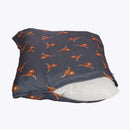 Highland cow print dog duvet by Danish Design, deep‑filled and machine washable