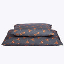 Highland cow print dog duvet by Danish Design, deep‑filled and machine washable