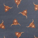 Highland cow print dog duvet by Danish Design, deep‑filled and machine washable
