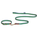 FatFace Bold Stripe Dog Collar & Lead Set