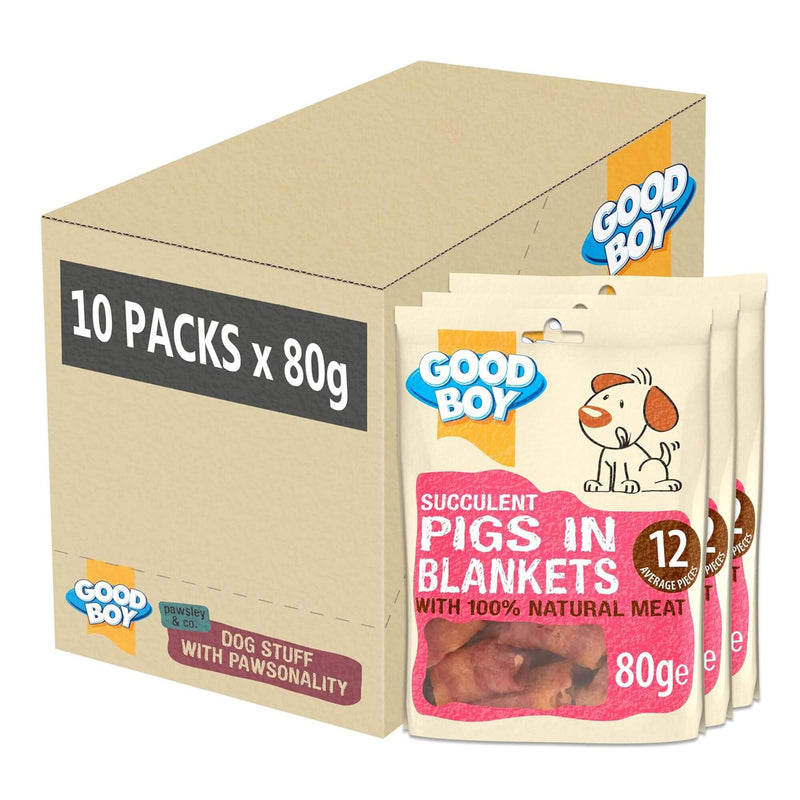 Good Boy Succulent Pigs In Blankets Dog Treats 10 x 80g | Percys Pet Products