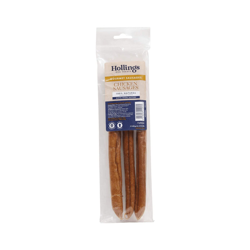 Hollings Chicken Sausage Natural Dog Treat 12 x 3 Packs