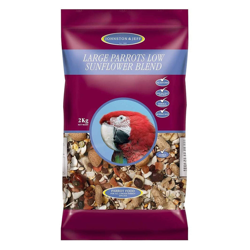 Buy Johnston & Jeff Low Sunflower Diet for Large Parrots - Percys Pet Products