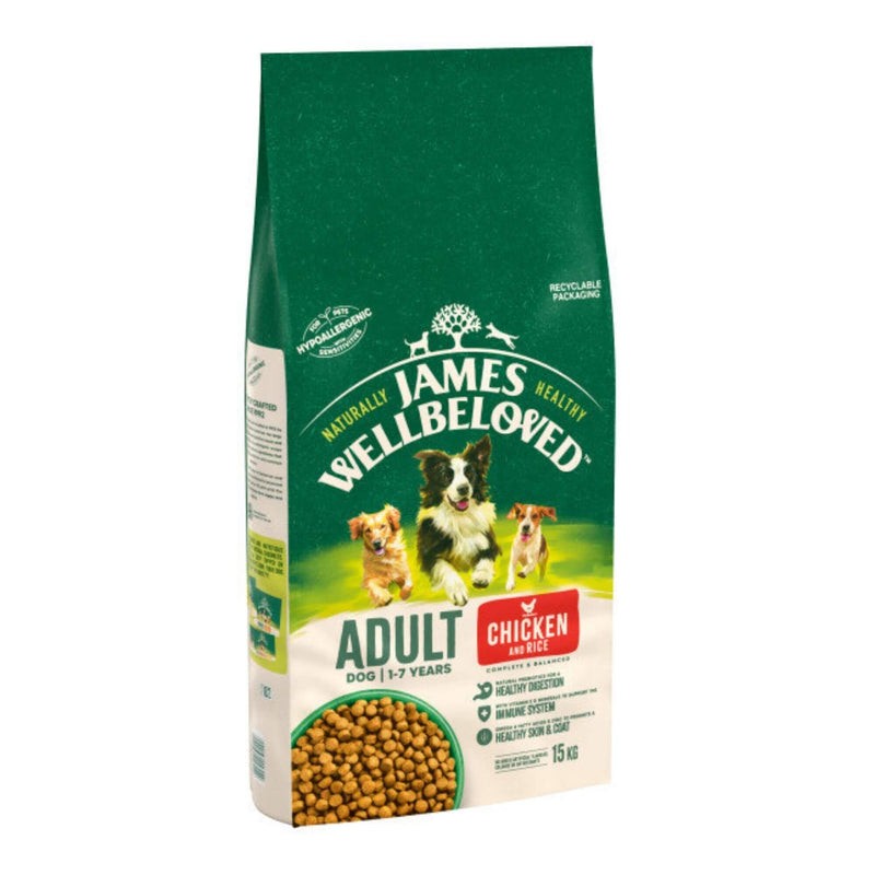Buy James Wellbeloved Adult Chicken & Rice - Percys Pet Products