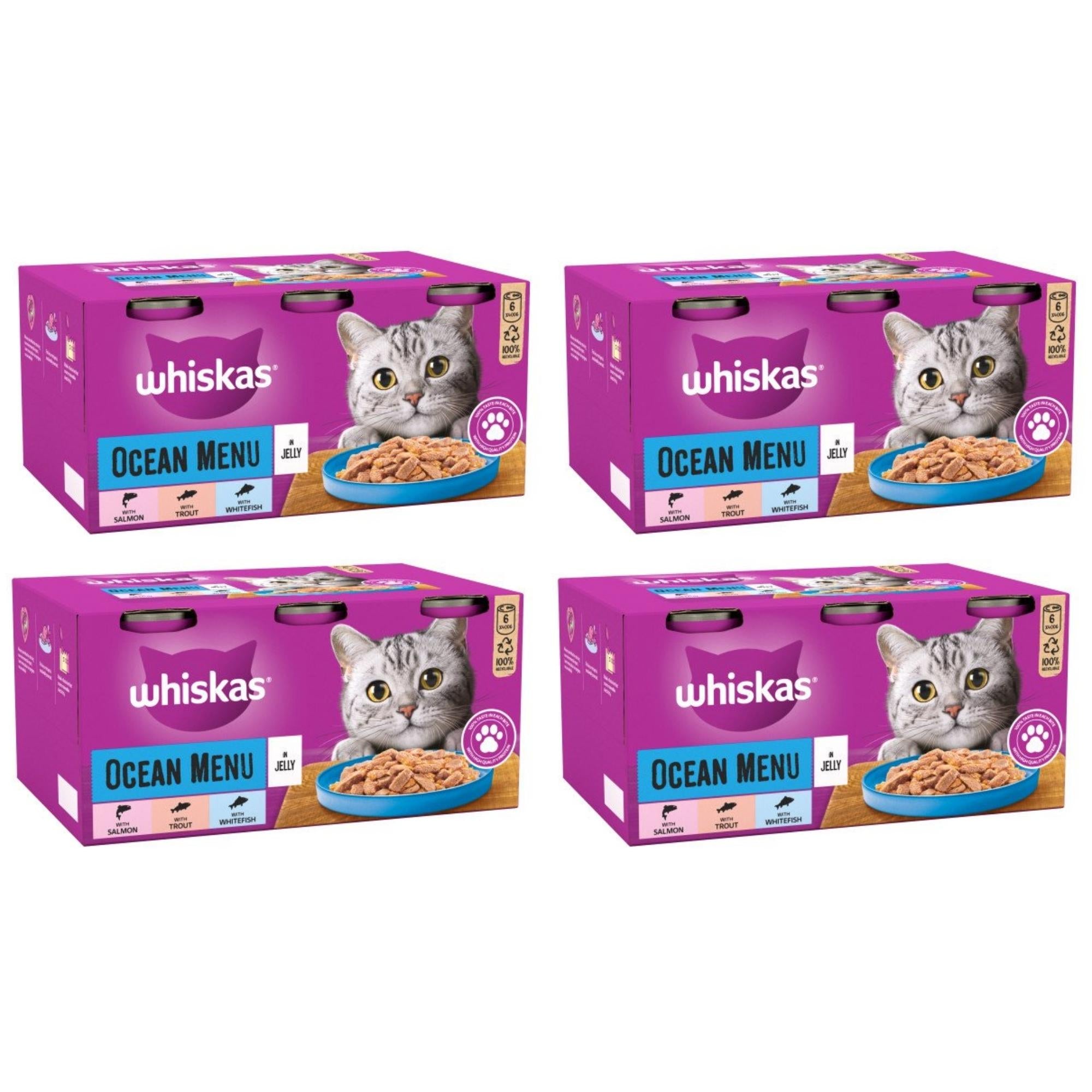 Buy Whiskas 1+ Adult Ocean Menu Jelly Cat Food - Percys Pet Products