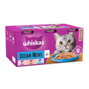 Whiskas 1+ Adult Ocean Menu in Jelly Cat Food 24 x 400g
