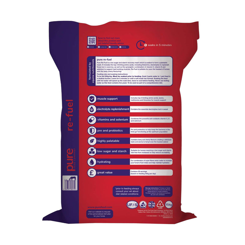 Pure Feed ReFuel Pellets 15kg - Percys Pet Products