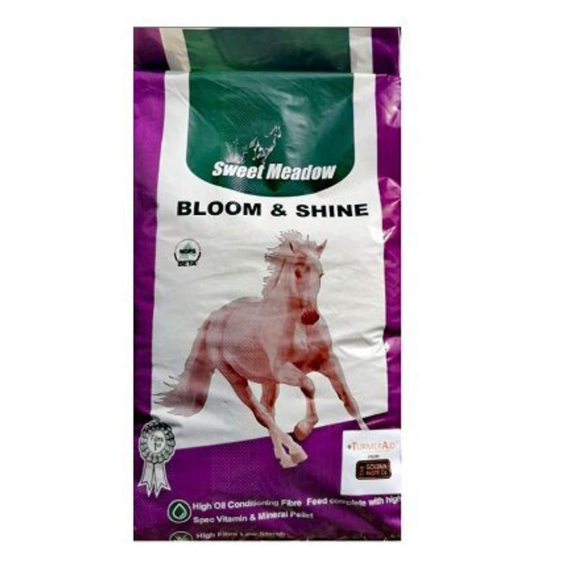 Sweet Meadow Bloom & Shine Chaff + TurmerAid Horse Feed 15kg