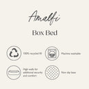 Buy Scruffs Amalfi Striped Box Dog Bed in Black | Percys Pet Products