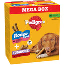 Pedigree Rodeo Duos x 24 & Jumbone x 4 Mega Pack Dog Treats | Percys Pet Products