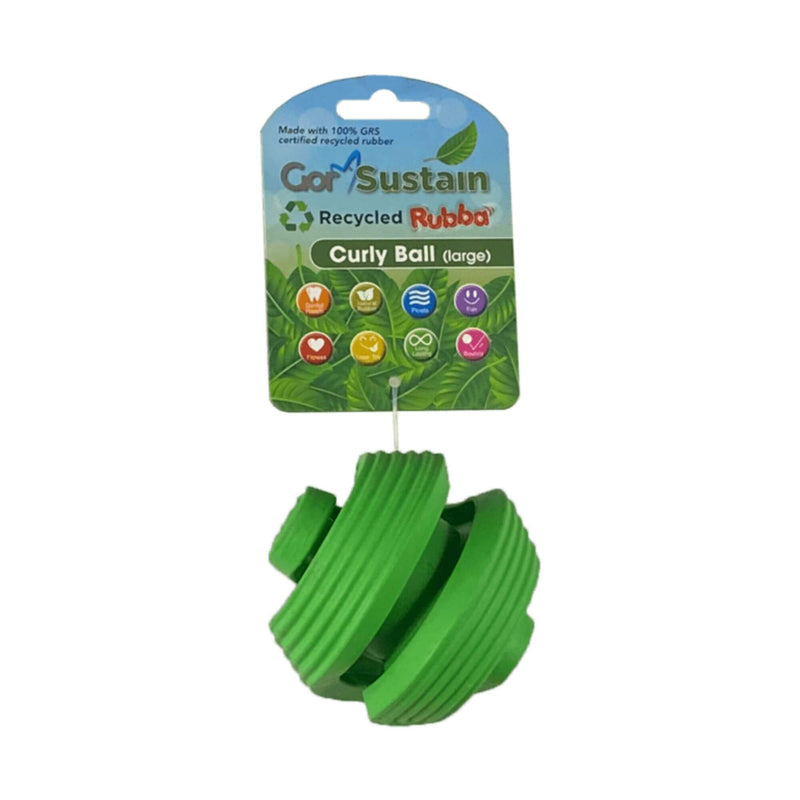 Buy Gor Sustain Curly Ball Dog Toy | Percys Pet Products