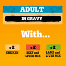 Pedigree Country Casseroles in Gravy Tinned Dog Food 400g x 24 | Percys Pet Products