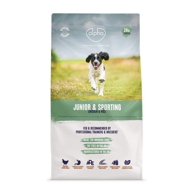 Buy Alpha Junior & Sporting 24% Protein | Percys Pet Products