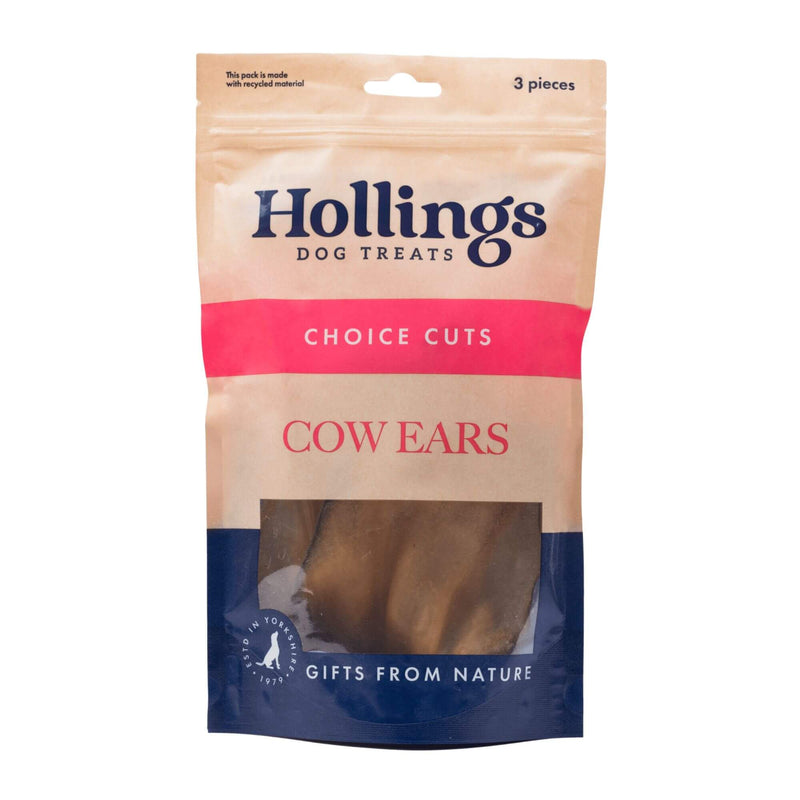 Buy Cow Ears Natural Dog Treats x 40 - Percys Pet Products