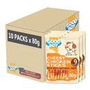 Good Boy Chicken Cheese Sticks Dog Treats 80g x 10 Packs | Percys Pet Products